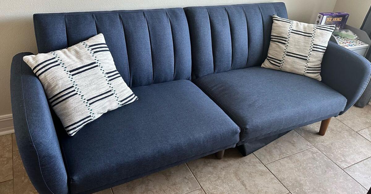 Blue Futon Couch for 175 in Austin, TX For Sale & Free — Nextdoor