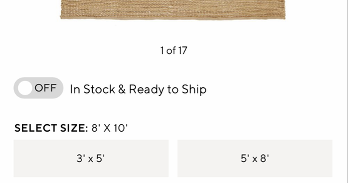 Pottery Barn Jute Rug for 175 in North Myrtle Beach, SC For Sale