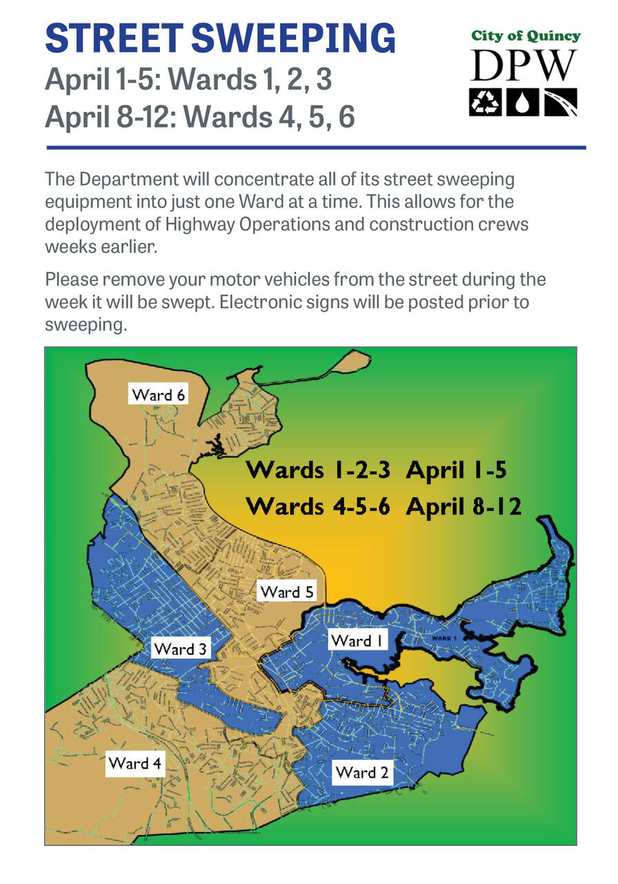 Street Sweeping Schedule (City of Quincy) — Nextdoor — Nextdoor