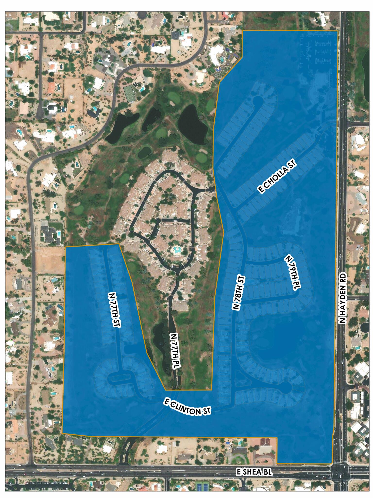 Residents in the Scottsdale Country Club community, located north of ...