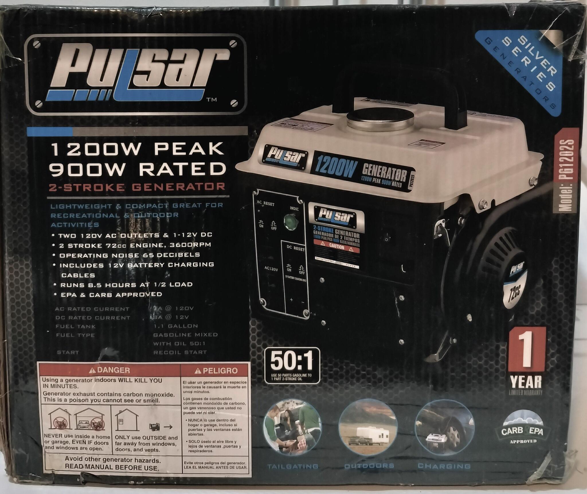 Pulsar 1200 Watt Generator for 80 in Ocala, FL For Sale & Free