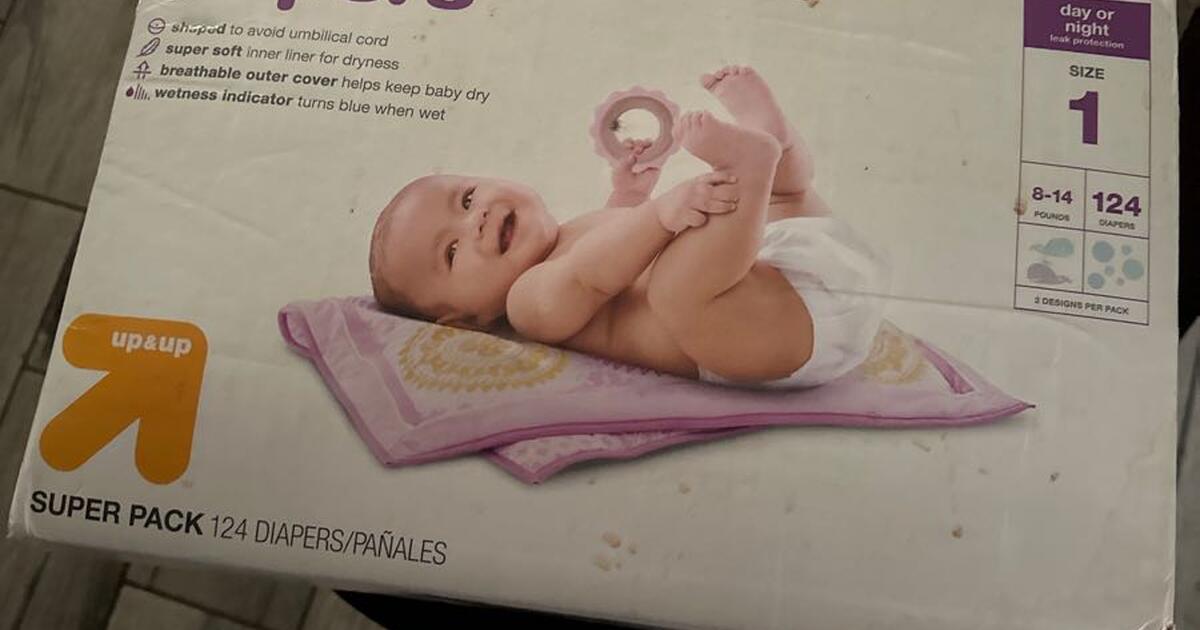 Free size 1 up&up diapers for Free in Columbus, OH For Sale & Free
