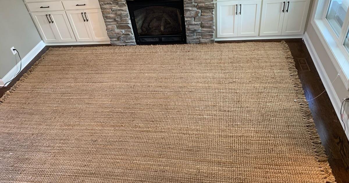 100% Jute rug 9x13 for $295 in Minnetonka, MN | For Sale & Free — Nextdoor