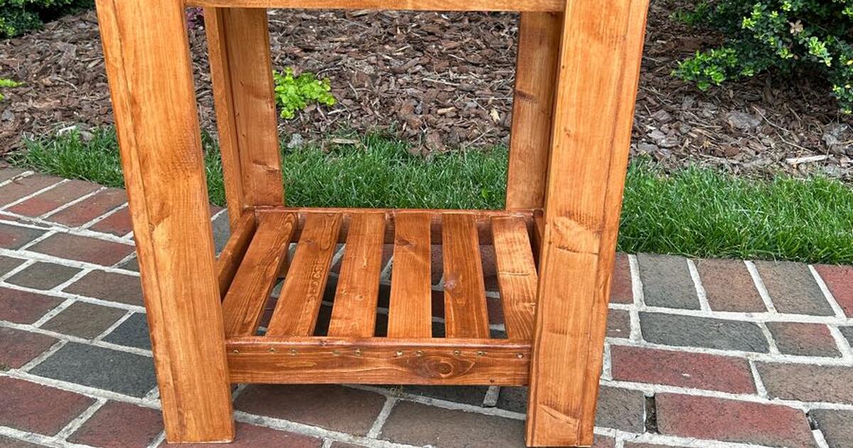 Tables and bookcase from my woodworking class for 1234 in Greensboro