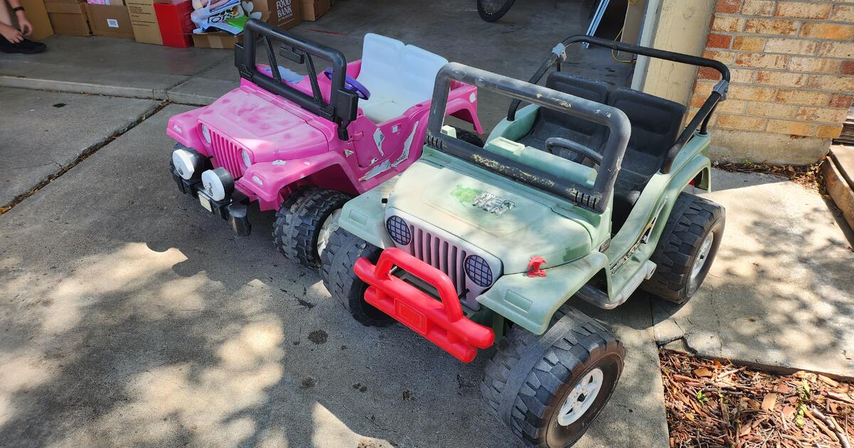 Power Wheels Jeeps (CJ5’s) Battery operated ride On’s for 20 in