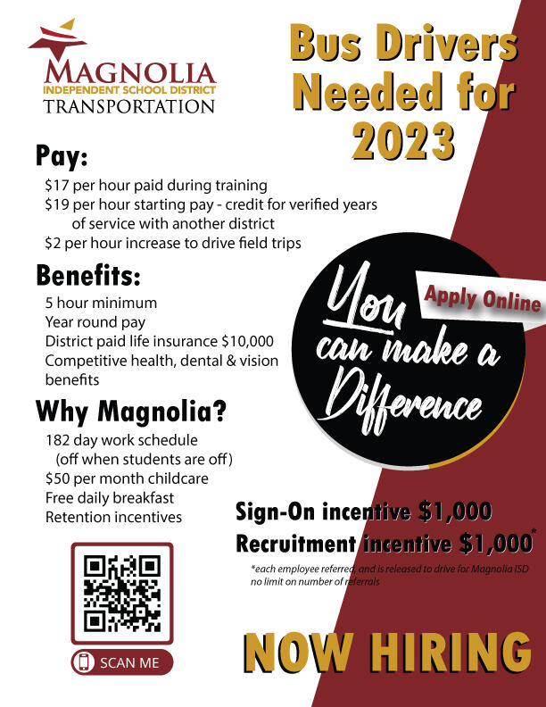 We Are Hiring Bus Drivers For 2023 Magnolia ISD Nextdoor Nextdoor we-are-hiring-bus-drivers-for-2023-magnolia-isd-nextdoor-nextdoor