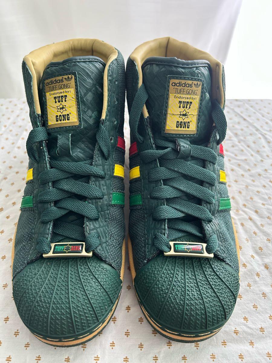 adidas gazelle silver green womens 2007 Adidas Superstar Pro Model x Tuff Gong Bob Marley (UK9) –  workingclassherovintage main image 1