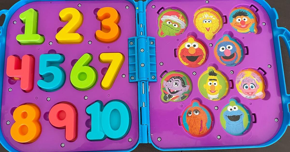 Playskool sesame street cookie monster's on the 2024 go numbers