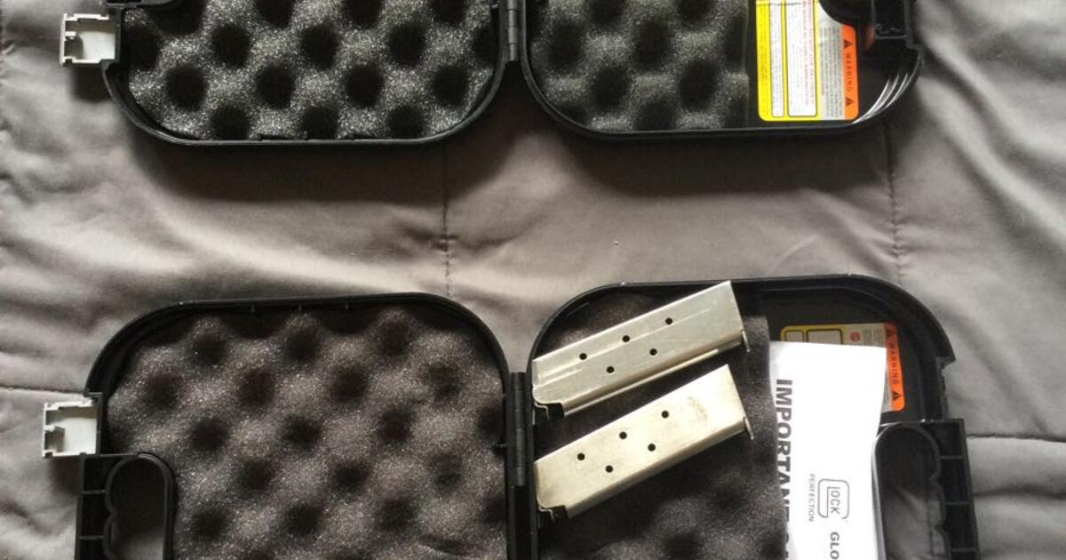 Two Glock Gun Carrying Cases With Three Magazines For In Ocala