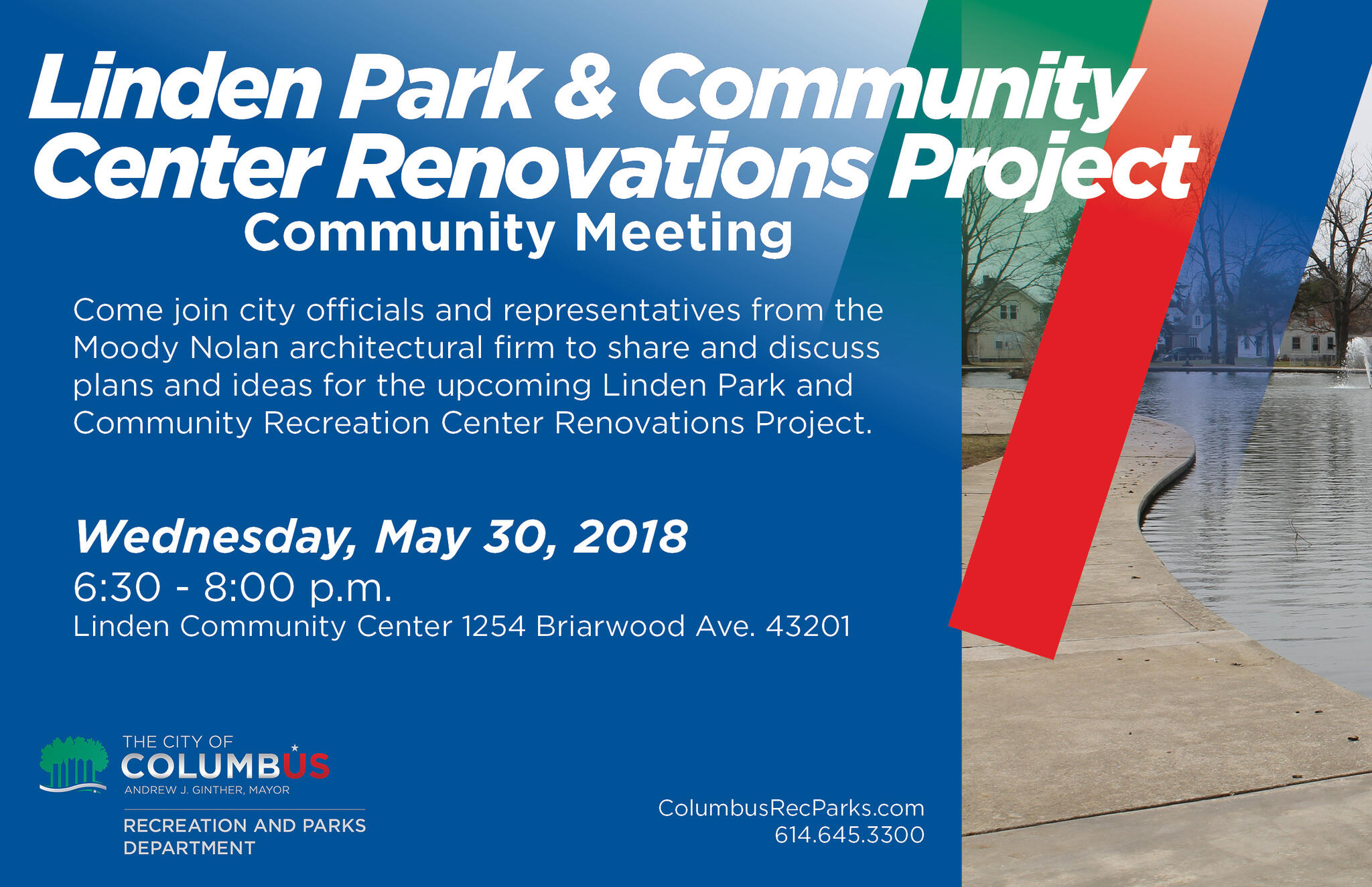 Community Meeting Linden Park and Community Recreation Center