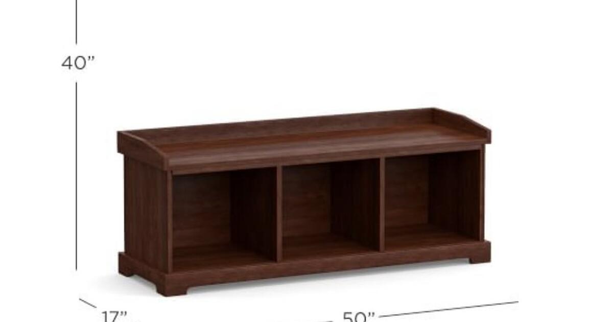 Pottery barn Samantha entryway bench and shelf for 275 in Austin, TX