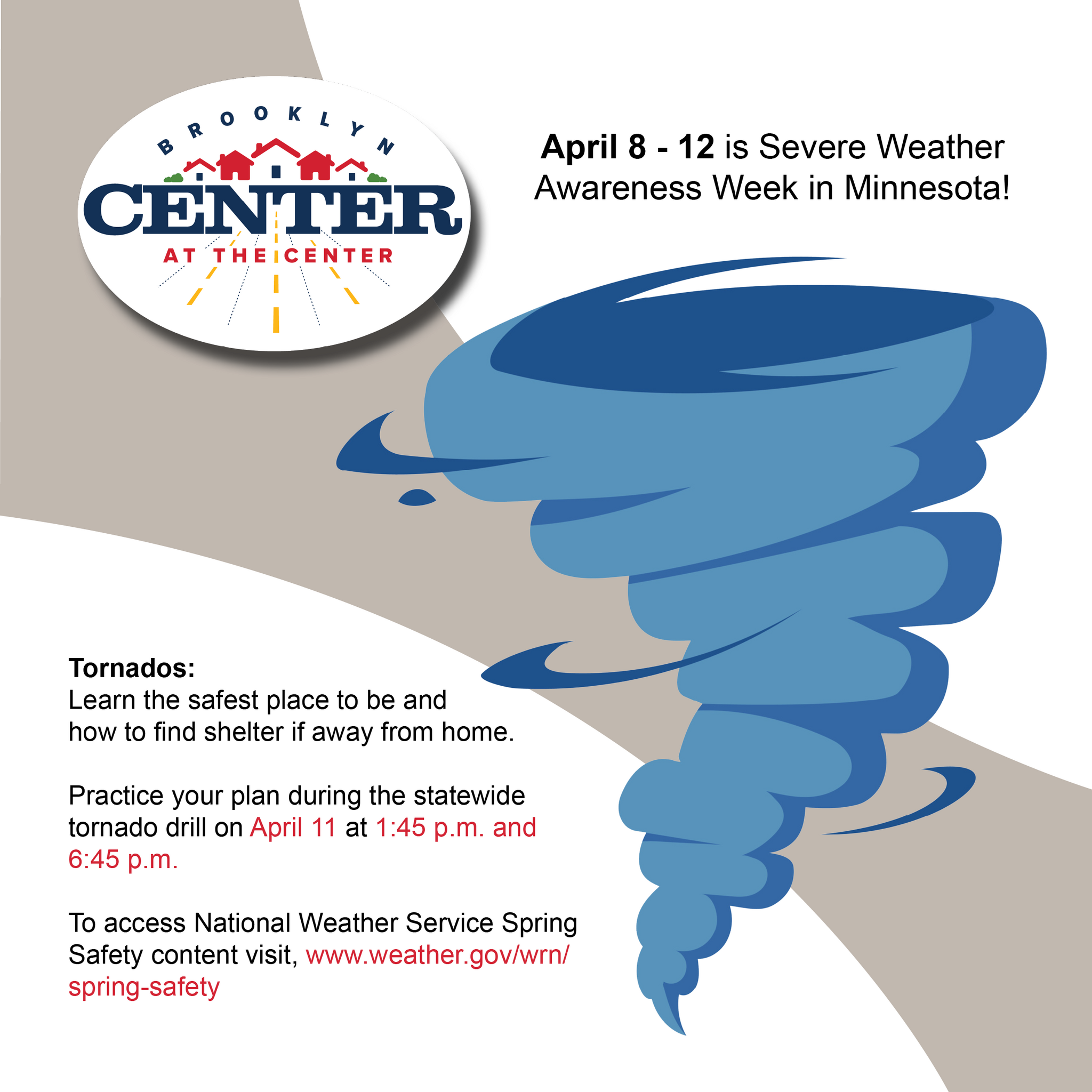 The annual Severe Weather Awareness Week Tornado Drill will occur today ...