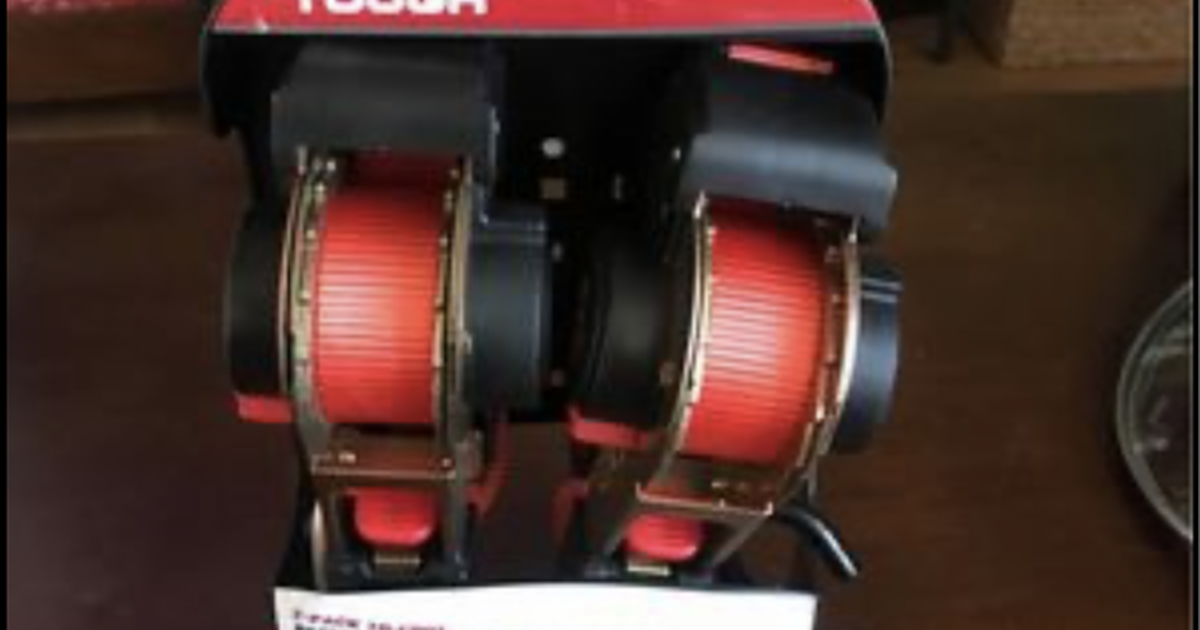 Hyper Tough 2 Pack 10 Feet Retractable Ratchet Tie Downs, 300 lbs **New