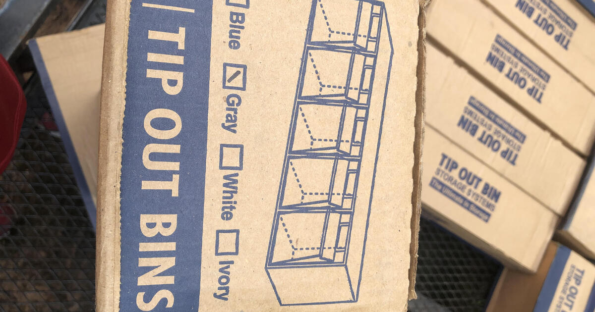 Quantum Storage Tip Out Bin Unit 5 Bins Gray QTB305GY 20