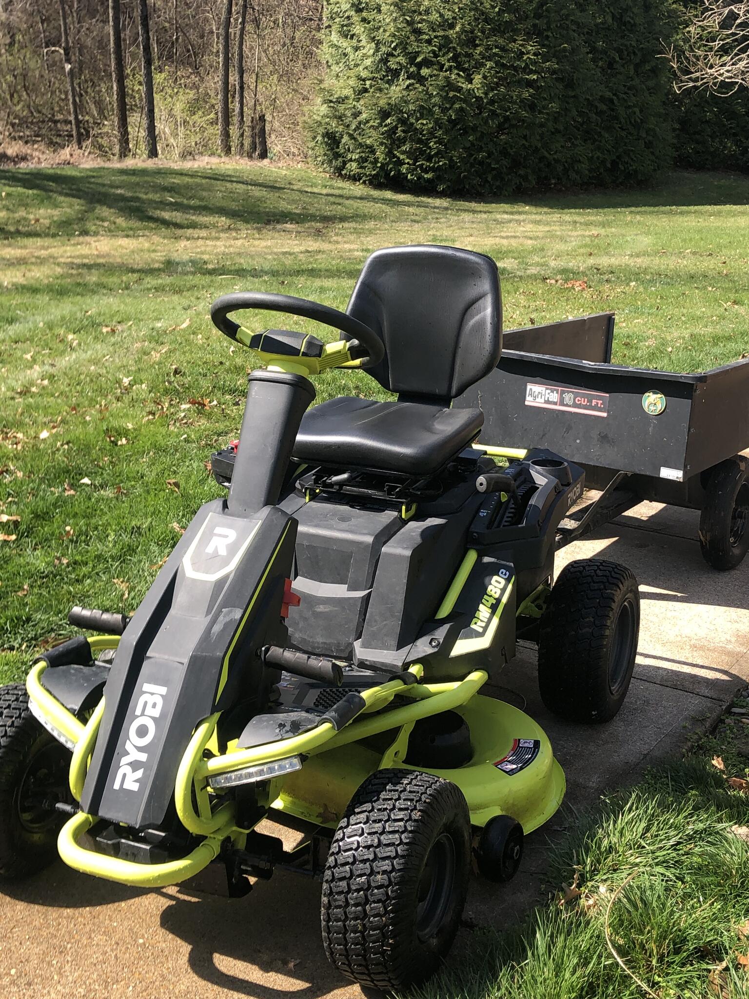 Ryobi electric riding lawn mower for $500 in St. Charles, MO | For Sale ...