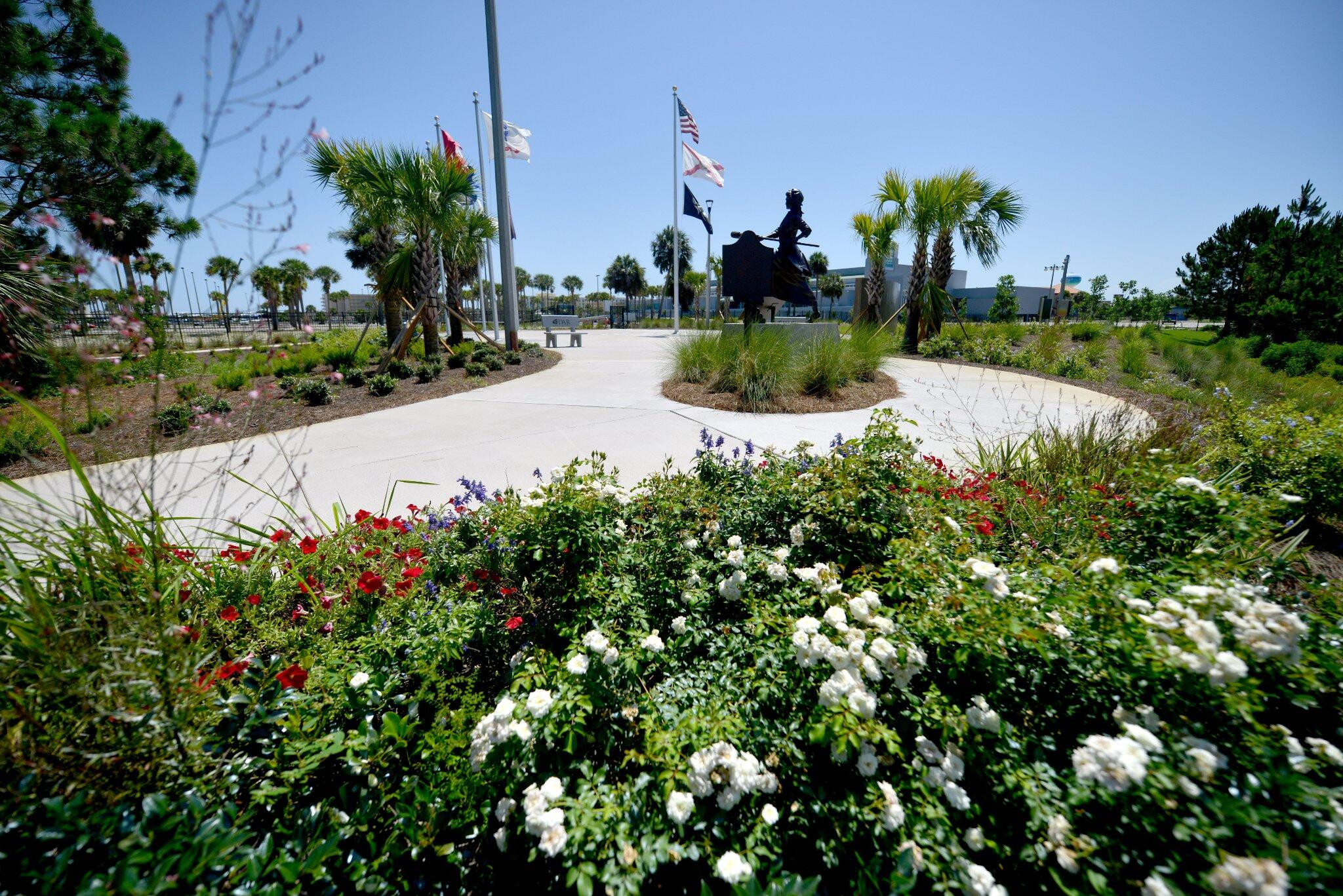 The Veterans Park Monument boardwalk path is being replaced with a