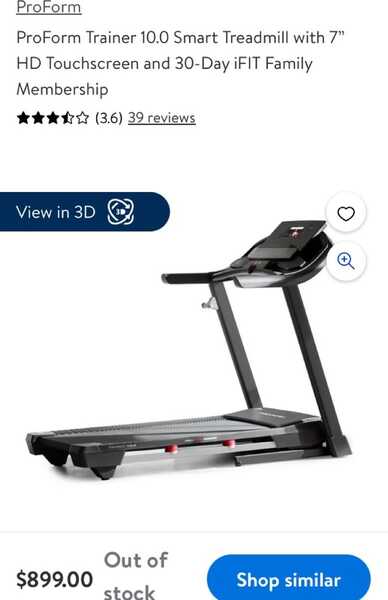 ProForm Trainer 10.0 Smart Treadmill With 7 HD Touchscreen 30 Day IFIT Family Membership For 400 In Peoria AZ For Sale Free Nextdoor
