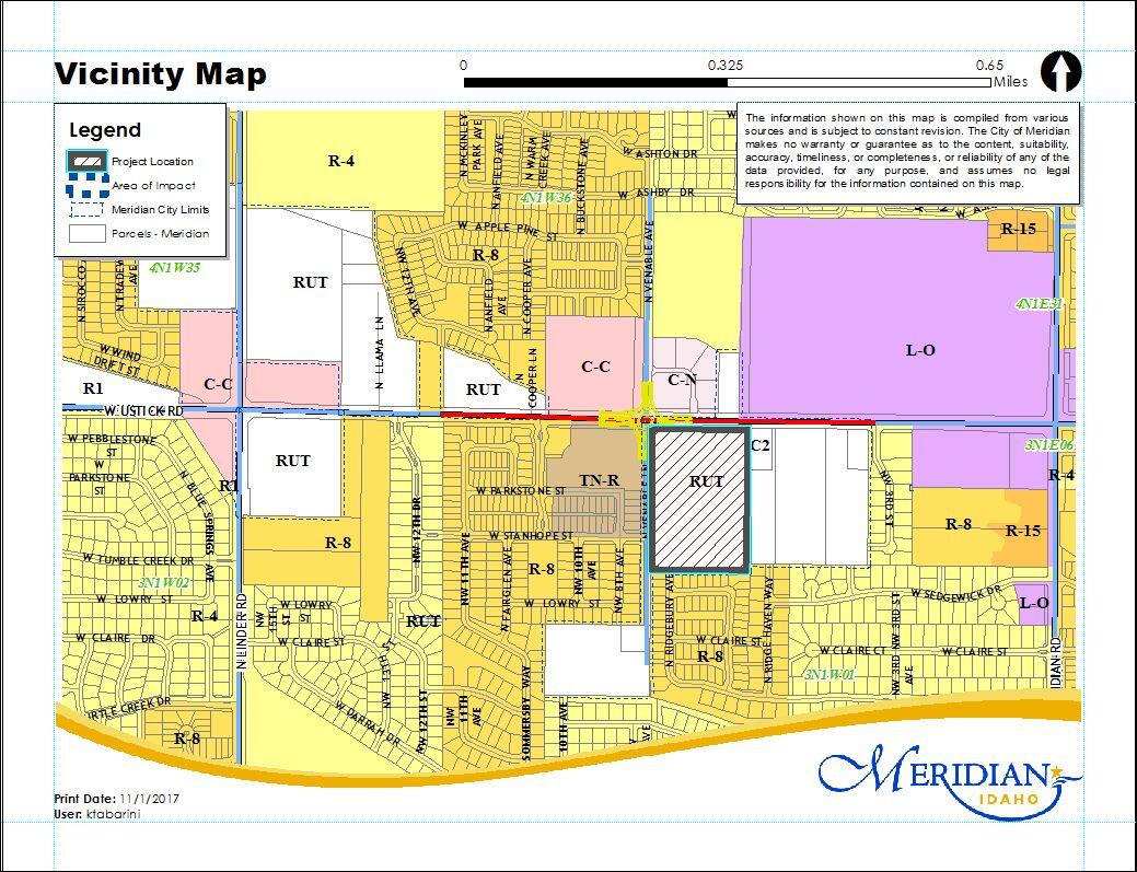 City of Meridian ReNotice of Public Hearing H20170142 (City of