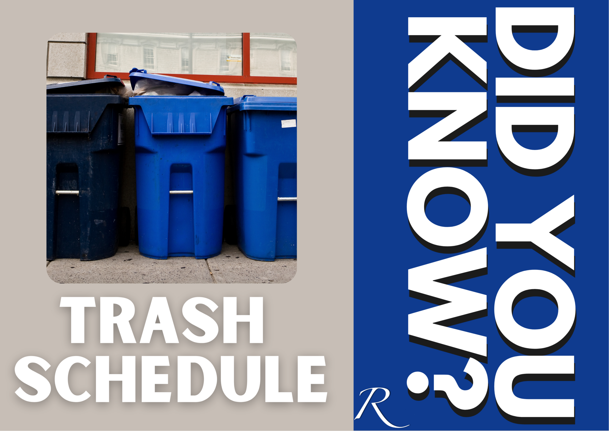 Trash Schedule (City of Rosenberg) — Nextdoor — Nextdoor