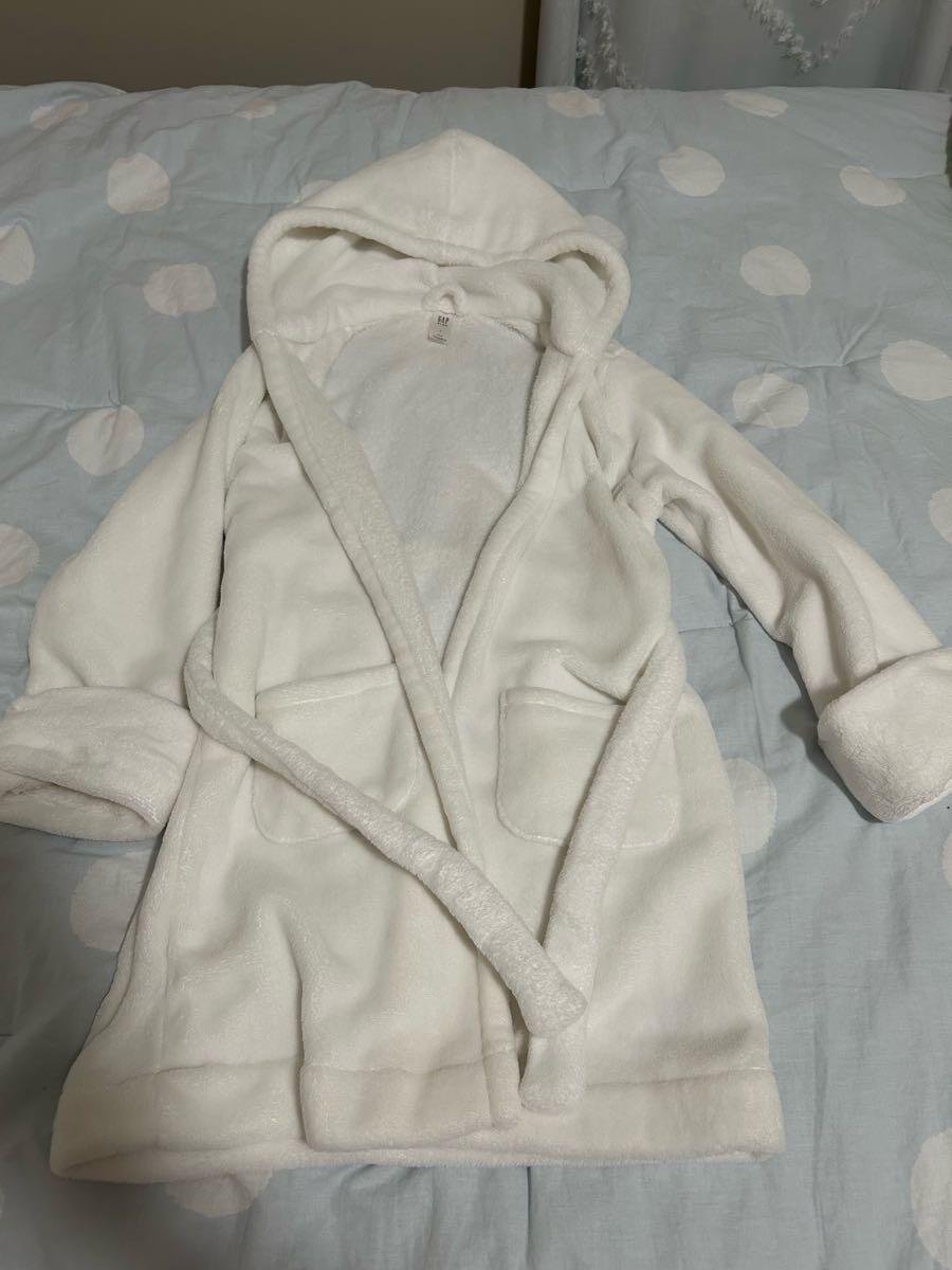 GAP White Hooded Bathrobe girls 8