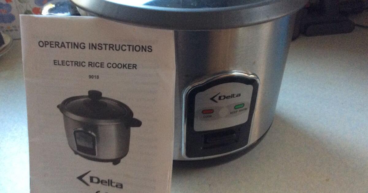 delta rice cooker instructions