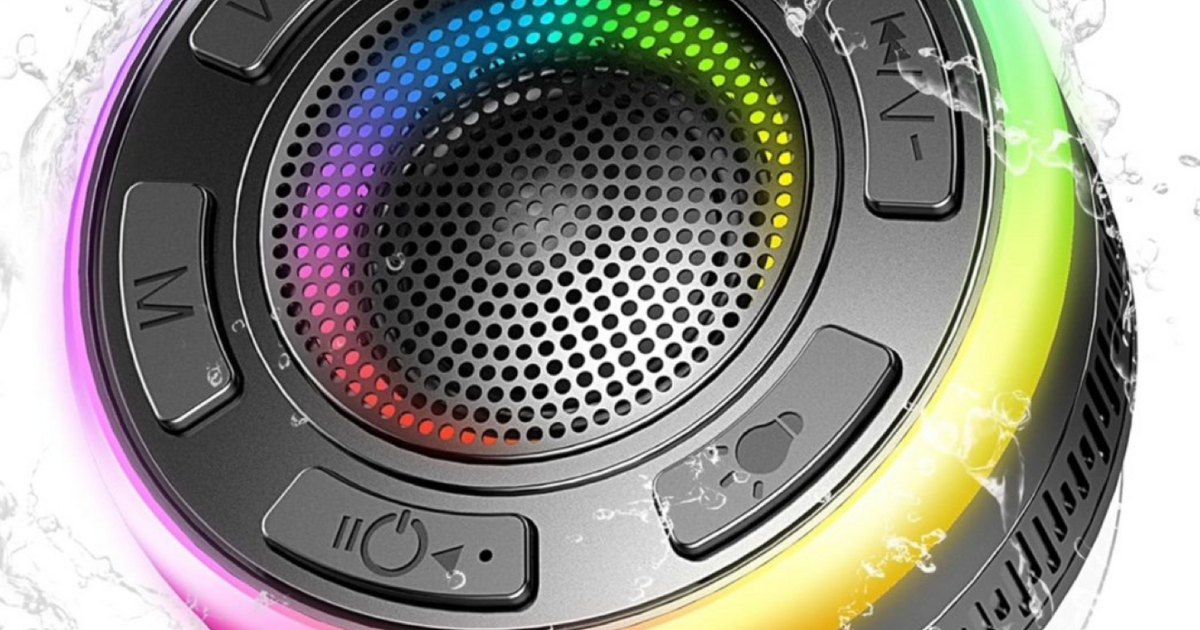 Bluetooth Shower Speaker, Portable Wireless Speaker IP7 Waterproof for ...