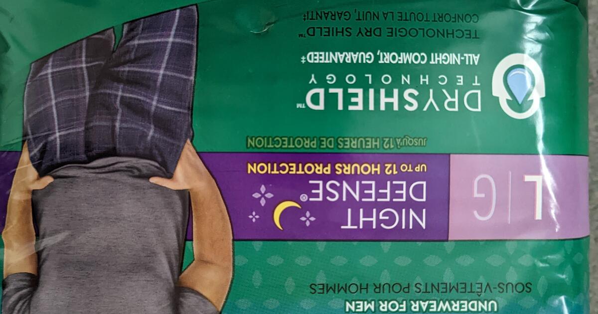 Depend Men's Night Defense Overnight Diaper Briefs (70 count) for 50