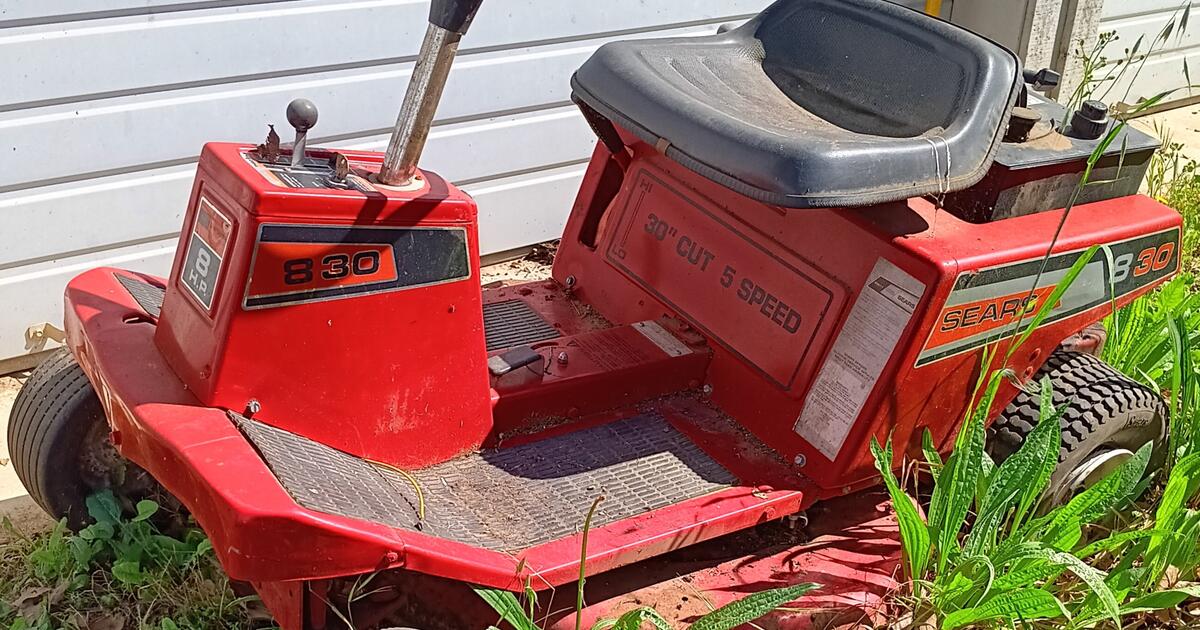 Riding Lawn Mower, Sears 830, 30