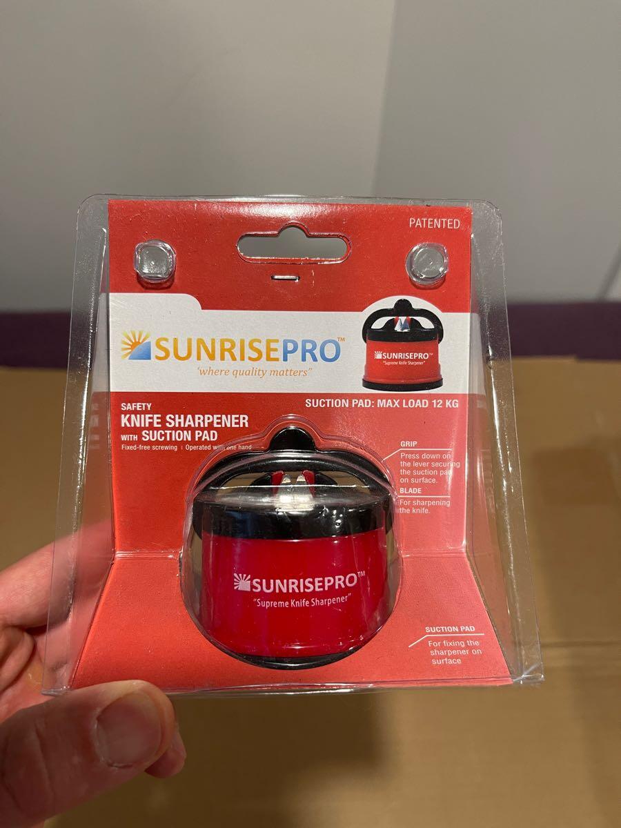 SunrisePro Supreme Best Kitchen Knife Sharpener for all Blade