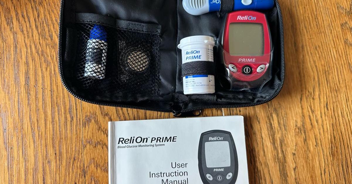 FREE: ReliOn Prime Blood Glucose Monitoring System for Free in Roscoe