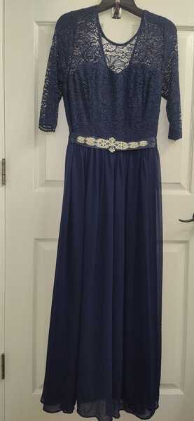 Navy Blue Lace Evening Gown For $30 In Panama City Beach, FL | For Sale & Free Nextdoor Navy Blue Lace Evening Gown For $30 In Panama City Beach, FL | For Sale & Free Nextdoor