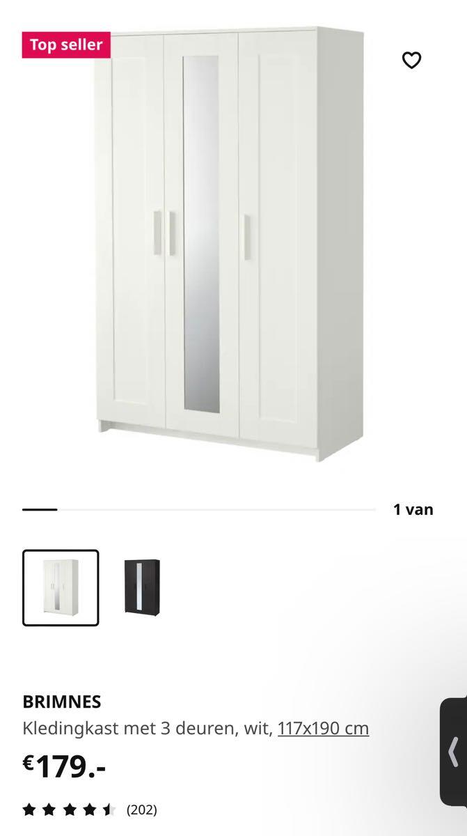 Ik denk dat ik ziek ben Imperialisme Berg Vesuvius IKEA Brimnes Kledingkast (2 St.) Voor 200 € In Oegstgeest, ZH | Gratis/Te  Koop — Nextdoor