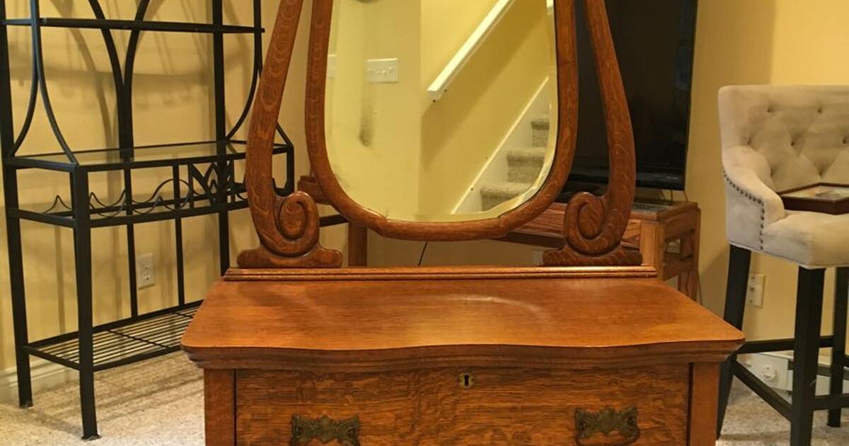 Antique Oak Princess Dresser and Mirror for 295 in Fishers, IN For