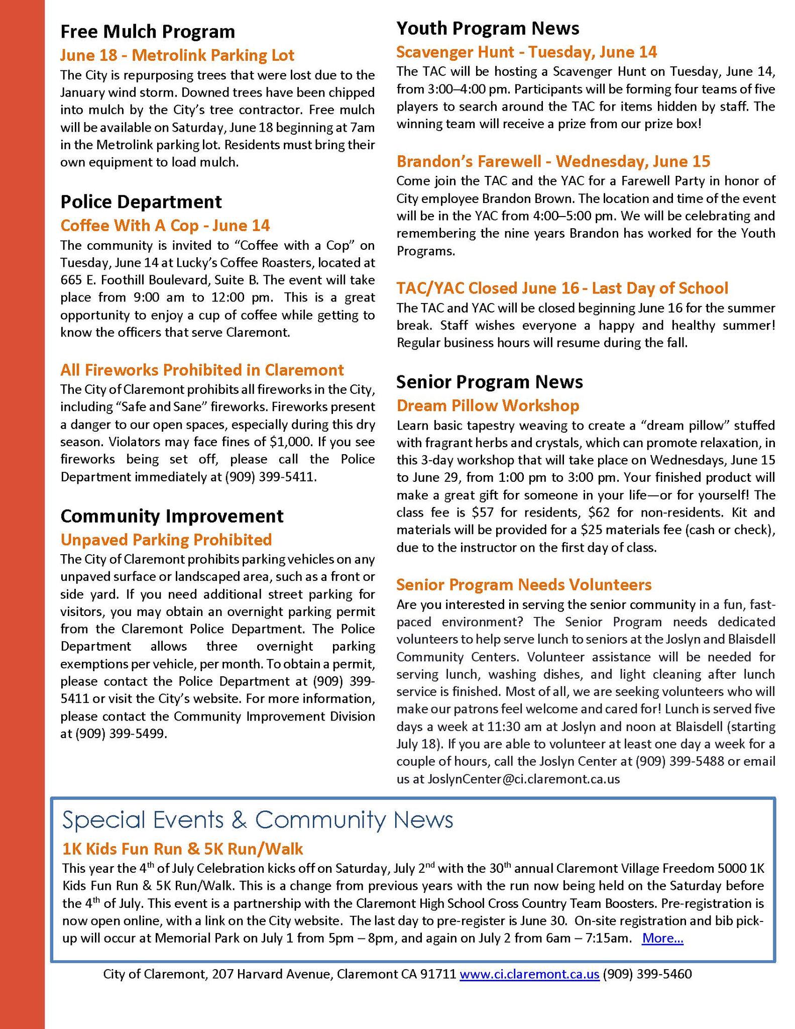 City Manager Weekly June 9, 2022 (City of Claremont) — Nextdoor