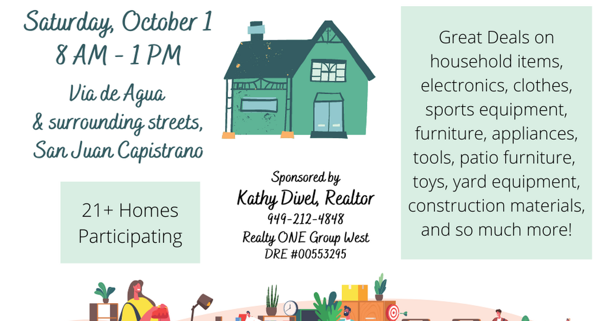 Huge Community Garage Sale! for 5 in San Juan Capistrano, CA For