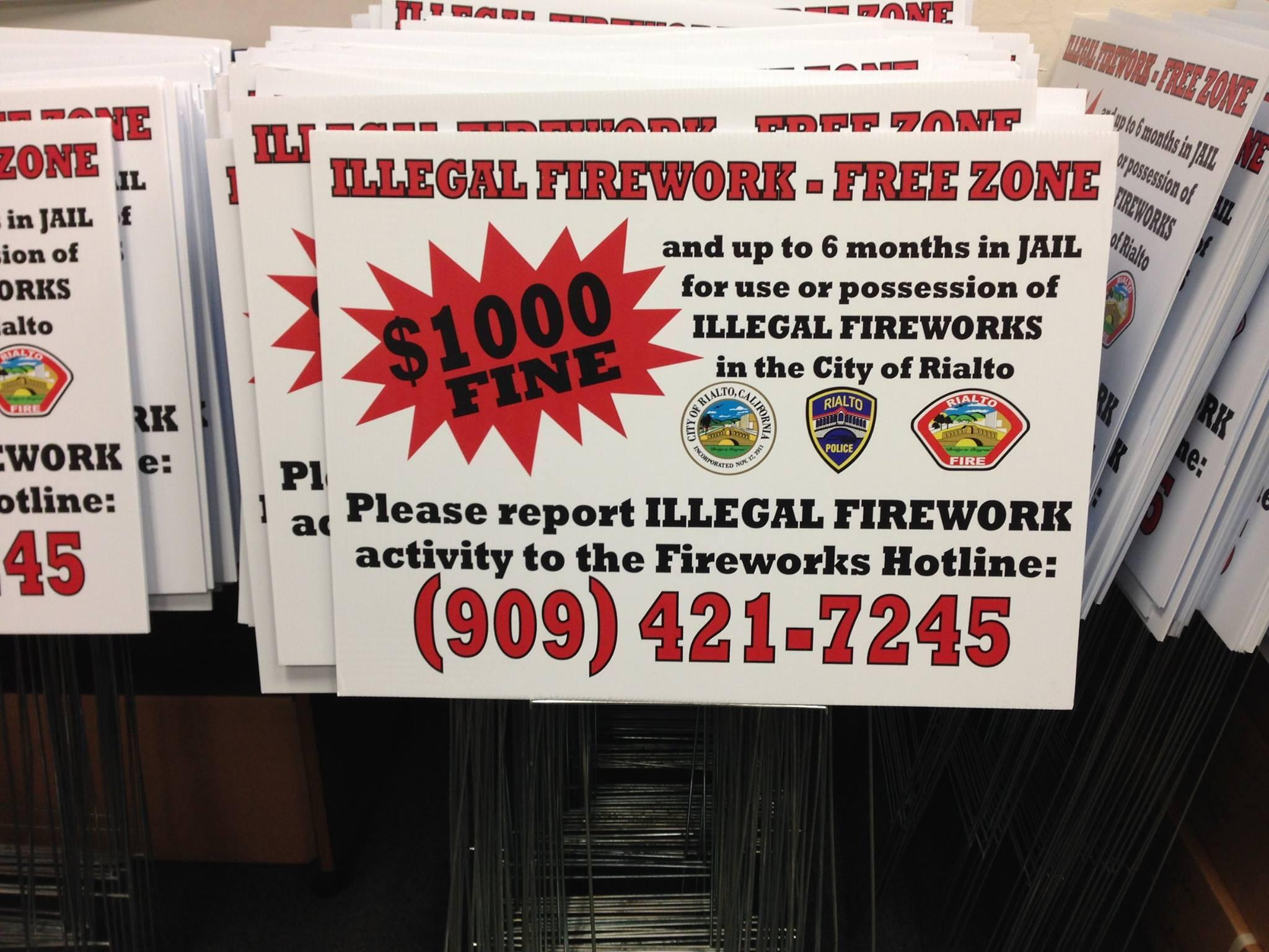 Illegal Fireworks (Rialto Police Department) — Nextdoor — Nextdoor