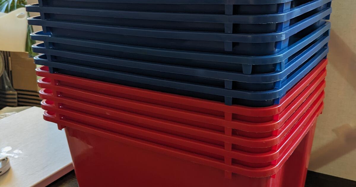 Ikea Gles Container Plastic Storage Bins 20315 Gently Used For 20 Ikea Gles Container Plastic Storage Bins 20315 Gently Used For 20
