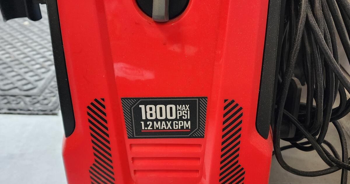 Craftsman 1800 psi Pressure Washer for Free in Andover, MN For Sale