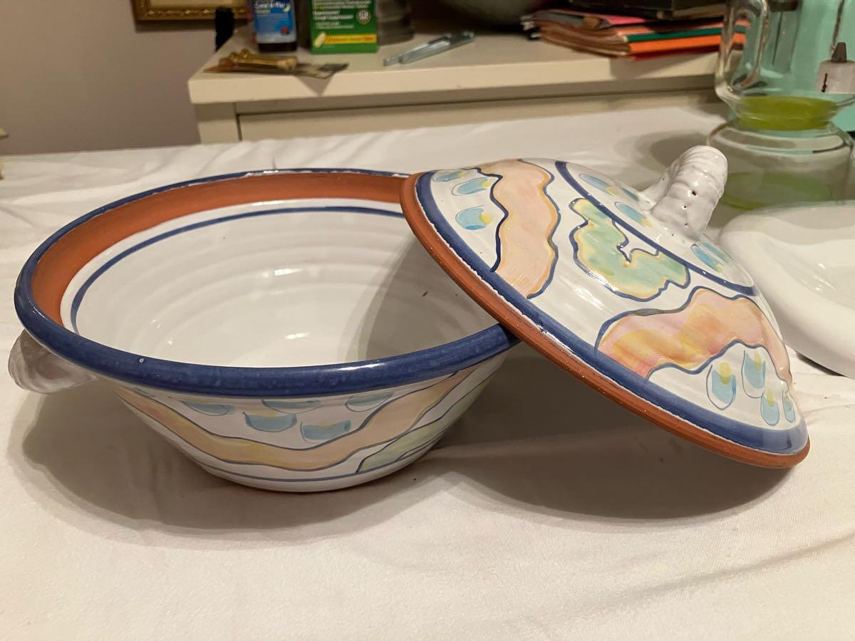 Decorative Ceramic Bowl with Lid