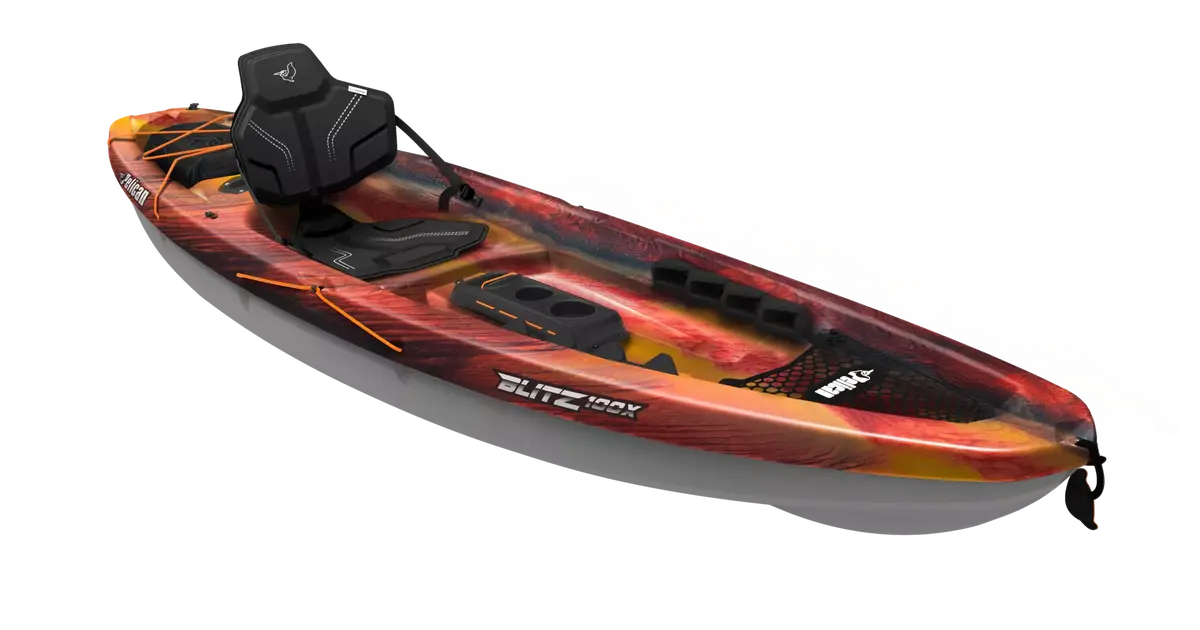 Pelican Blitz 100X X siton fishing kayak 10 ft w/ paddle for 250 in