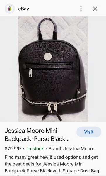 Jessica Moore, Bags, Jessica Moore Mini Backpack