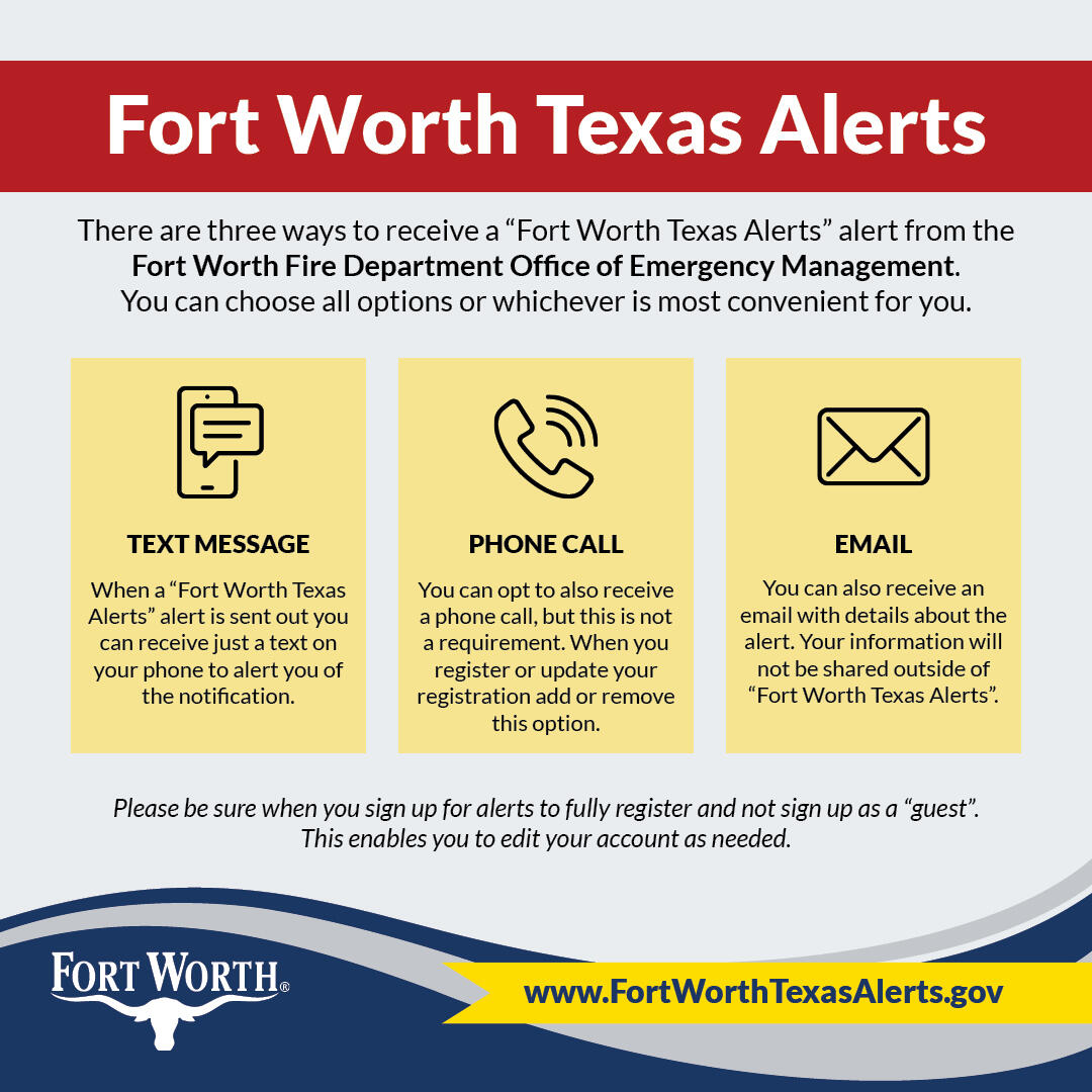 CFW Fort Worth Texas Alerts is designed to keep residents and visitors