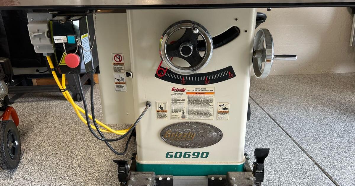 Grizzly G0690 Table Saw for 2000 in Parrish, FL Finds — Nextdoor