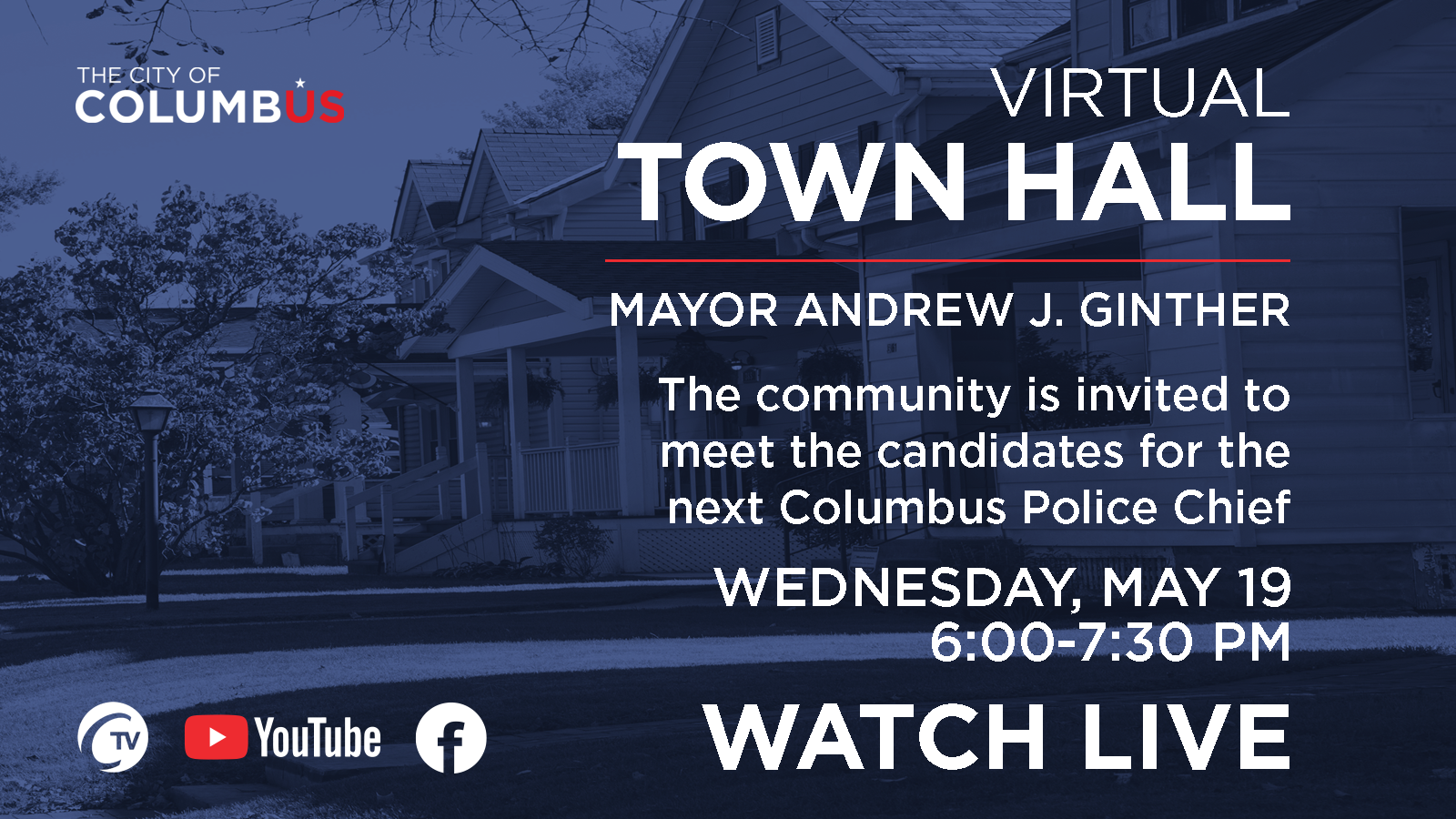 Mark Your Calendars: Virtual Community Town Hall With Columbus Police ...