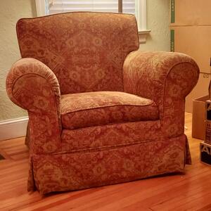 Super comfortable upholstered swivel chair