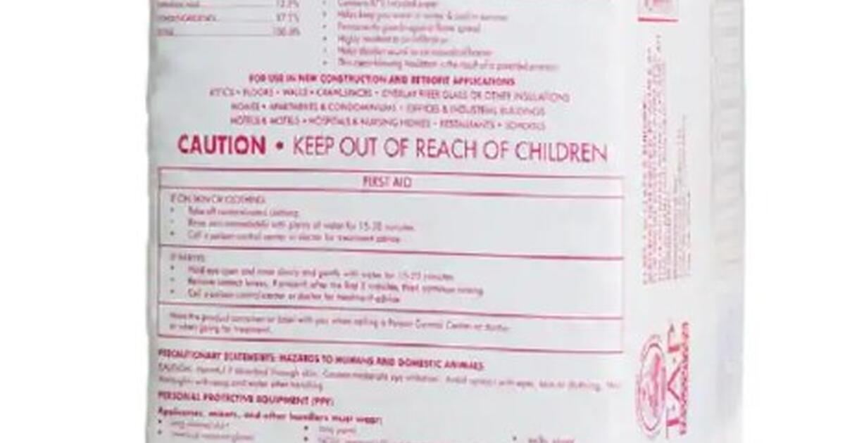 TAP EPA Registered Pest Control Cellulose BlownIn Insulation 30 lbs