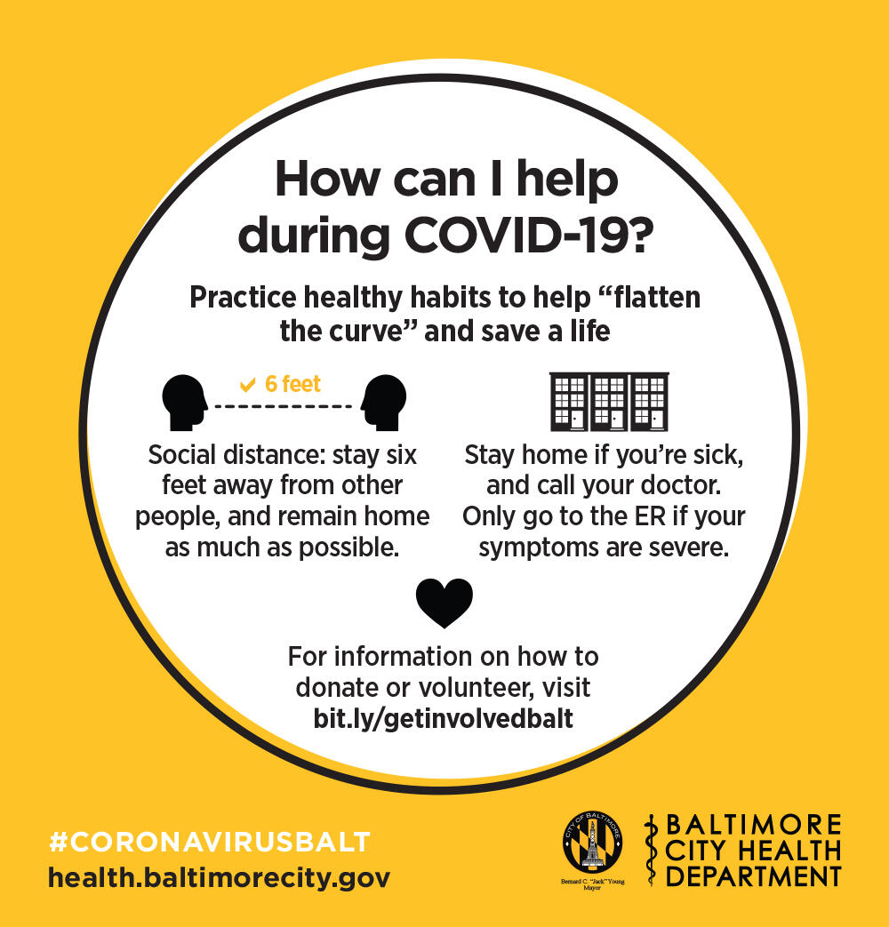 How can you help during COVID-19? (Baltimore City Department of Public ...