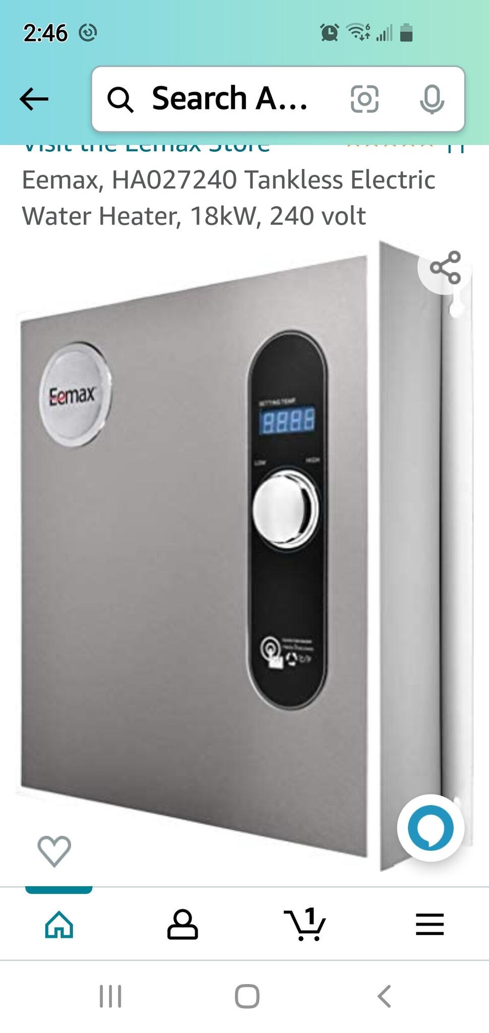 Thermostatic Eemax Ex100t Dunkirk H2O High Output Single Coil - Main Image