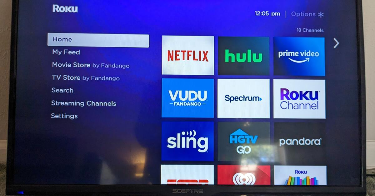 32" Sceptre TV with Roku Stick for 40 in Plano, TX For Sale & Free