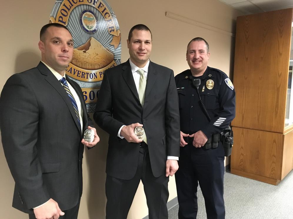 Two New Officers Sworn In (Beaverton Police Department) — Nextdoor